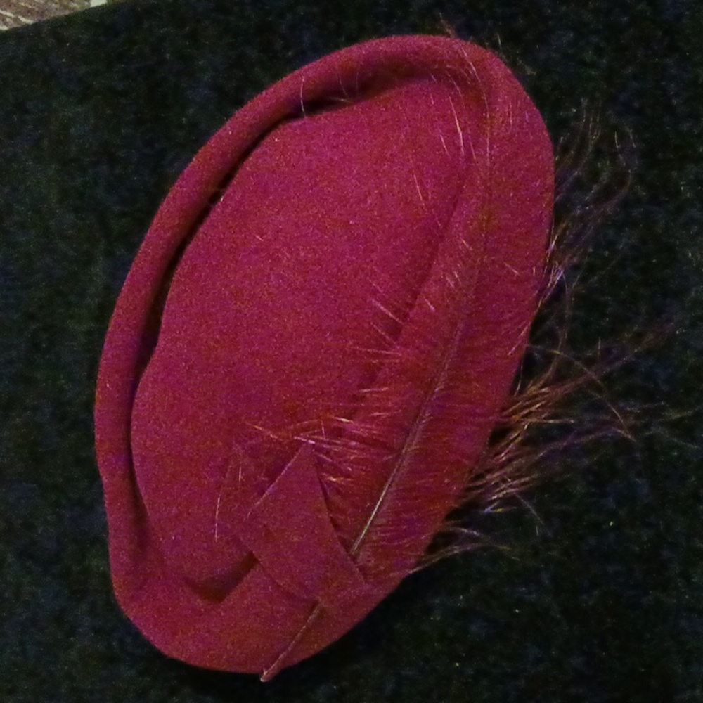 Vintage Women's Burgundy hat